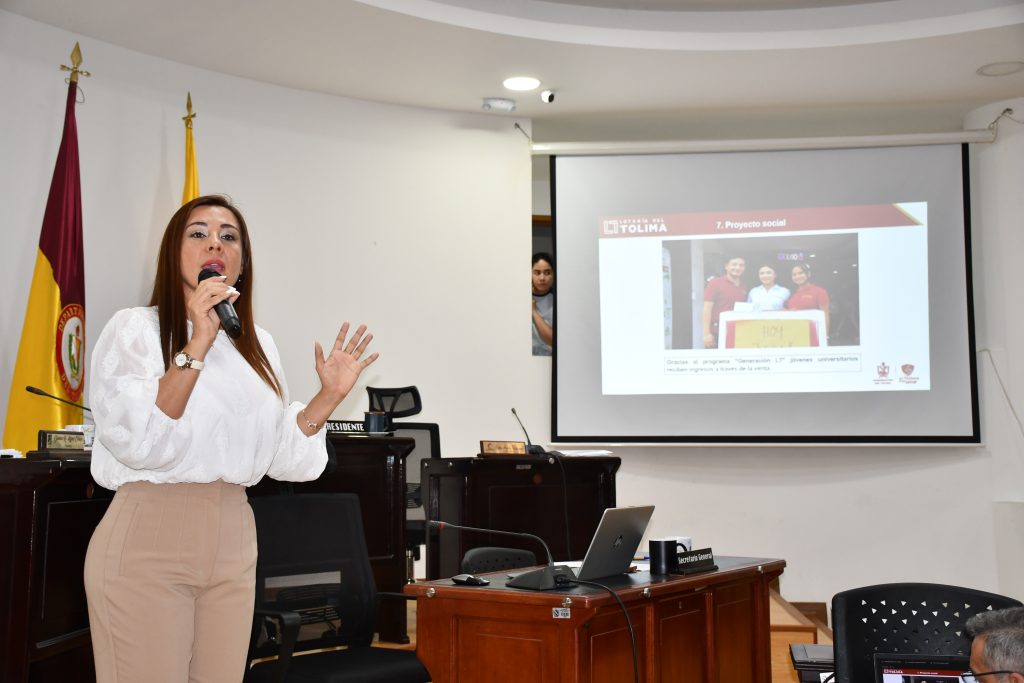 EXCELENTES RESULTADOS DE LA LOTERÍA DEL TOLIMA ANTE LA ASAMBLEA DEPARTAMENTAL