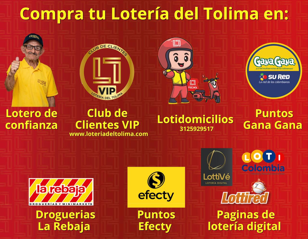 Comprar y ganar con la Lotería del Tolima, ahora es más fácil